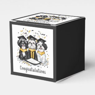 Congratulations Graduation Shih Tzu Dogs Favour Box