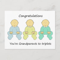 Congratulations Grandparents to Triplets