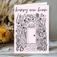 Congratulations Happy New Home Garden Door Custom