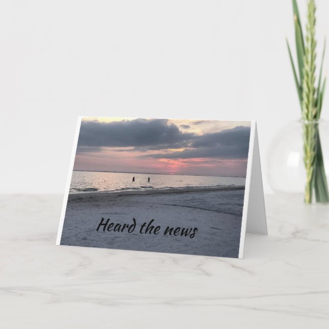**CONGRATULATIONS** HEARD THE "GOOD NEWS" CARD (Front)