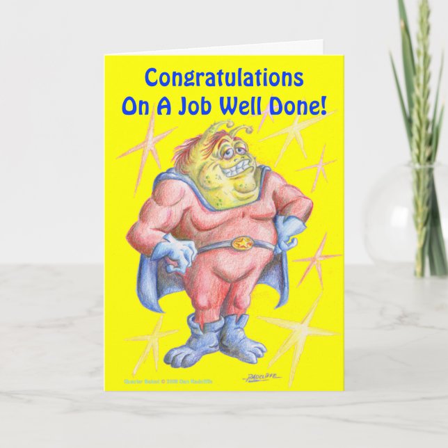 Congratulations, Hero! Card (Front)