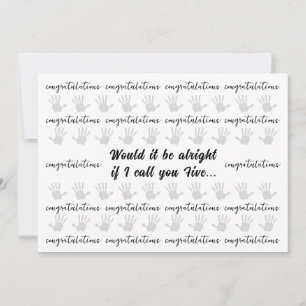 Congratulations High Five Honour Any Accomplishmen Holiday Card