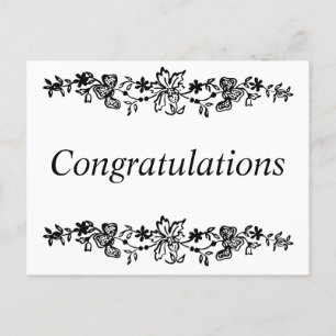 Congratulations Holiday Postcard