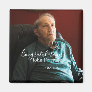 Congratulations home inauguration retirement name magnet