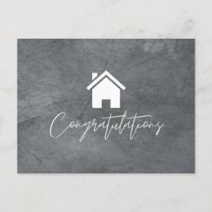 Congratulations House Real Estate Postcard