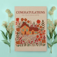 CONGRATULATIONS Housewarming Farmhouse Kraft 