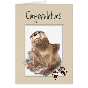 Congratulations I'm Proud of you Cute Otter art