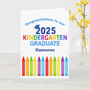 Congratulations Kindergarten Graduate Customizable Card