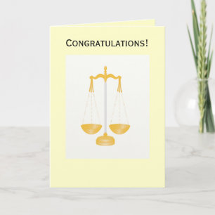 Congratulations law Card