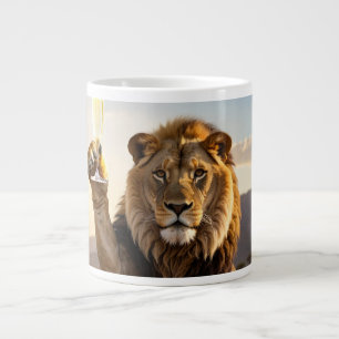 Congratulations Lion Large Coffee Mug