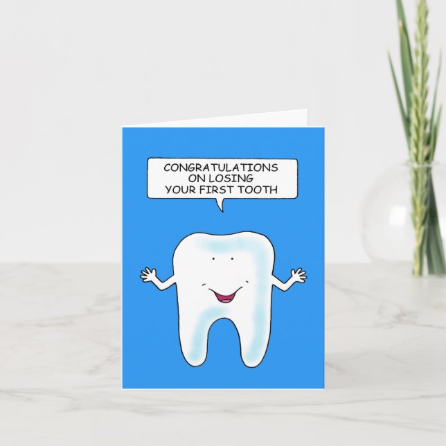 Congratulations Loss of First Tooth Card (Front)