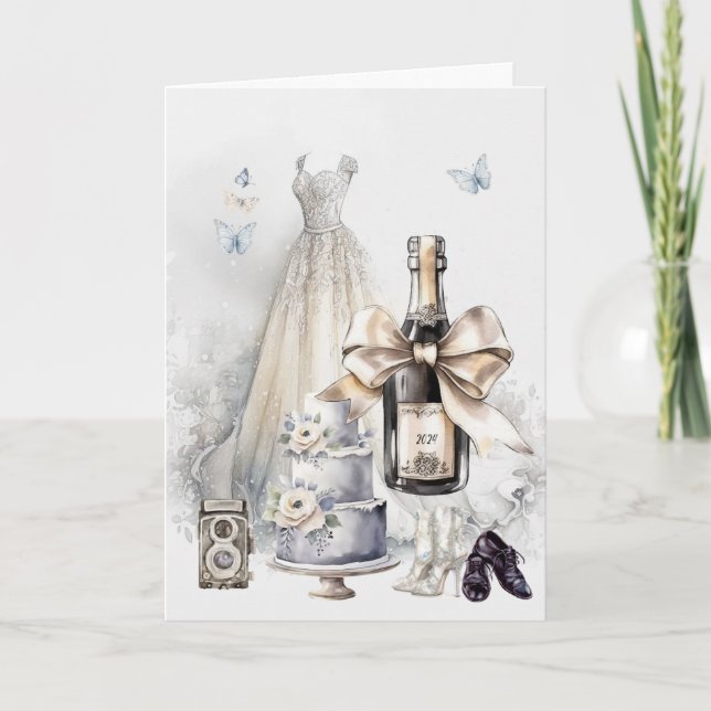 Congratulations! Love & Cheers! Thank You Card (Front)