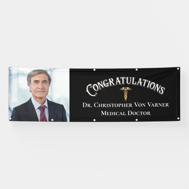 Congratulations Medical Doctor Retirement Photo Banner (Horizontal)
