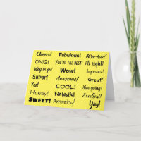 Congratulations Multi-Phrase Informal Trendy