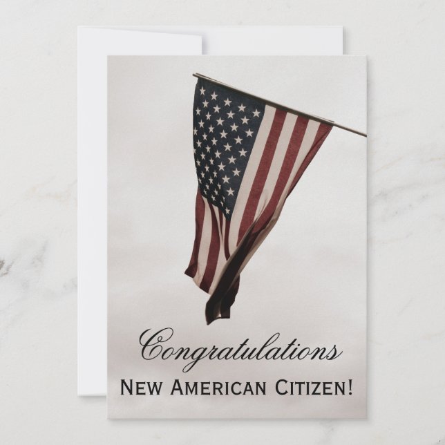 Congratulations New American Citizen!-Celebration Invitation (Front)