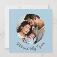 Congratulations New Baby Boy Blue welcome baby