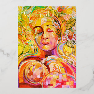 Congratulations new baby Foil Holiday Card