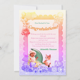 Congratulations New Baby Girl Card