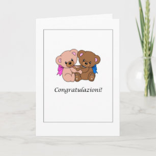 Congratulations! - New Baby in Italian Card