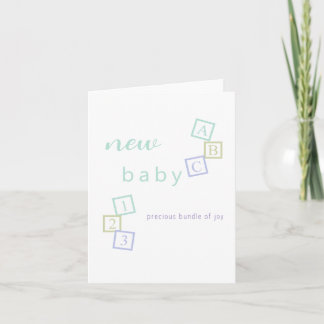 Congratulations New Baby Shower Card Baby