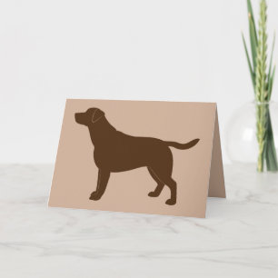 Congratulations New Chocolate Labrador Retriever Card