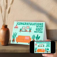 Congratulations New Home Cosy Cute Living Room