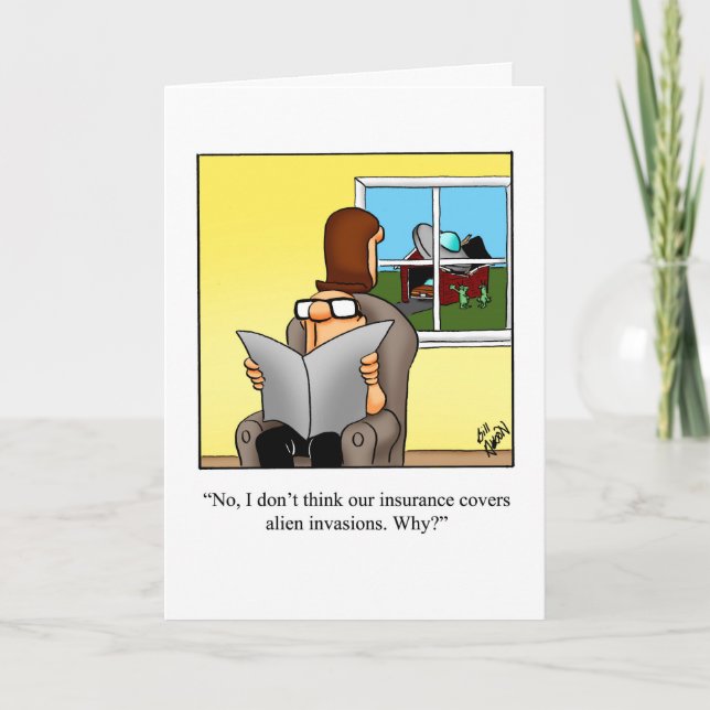 Congratulations New Home Humour Greeting Card (Front)