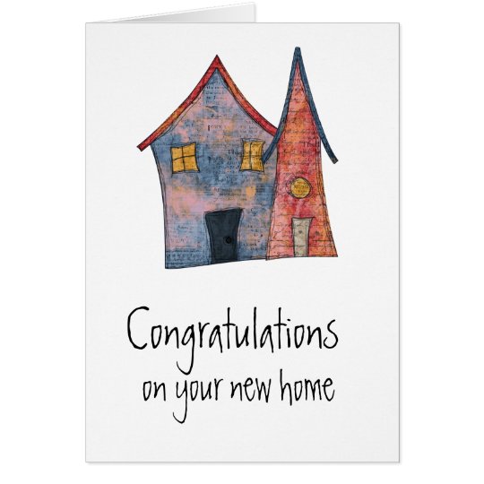 Congratulations New Home Note Card Au 