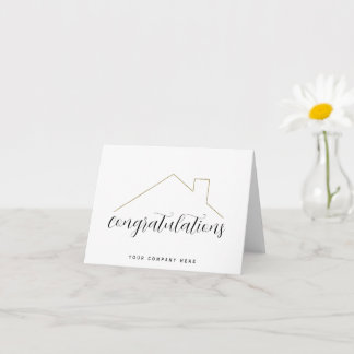 Congratulations New Home Real Estate Card