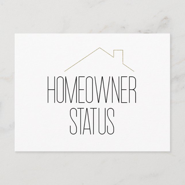 Congratulations New Homeowner Real Estate Postcard (Front)