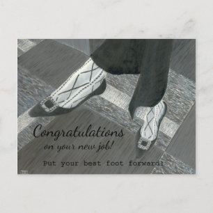 Congratulations New Job Postcard
