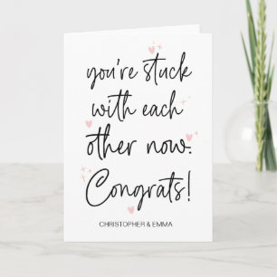 Congratulations New Mr & Mrs Engagement Wedding Card