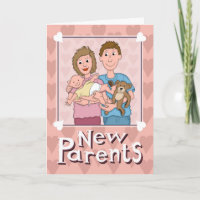Congratulations New Parents Smiling Family