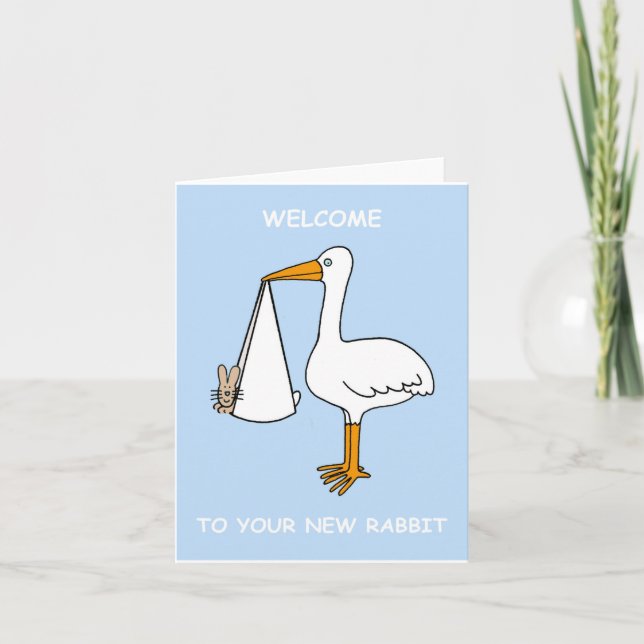 Congratulations New Pet Rabbit Card (Front)