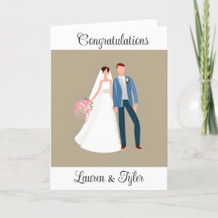 Congratulations Newlyweds Personalised Card