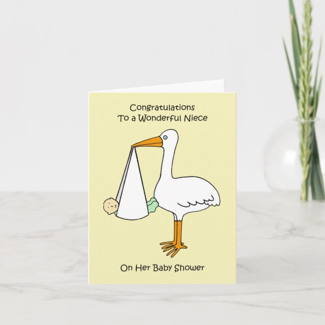 Congratulations Niece on Baby Shower Card (Front)