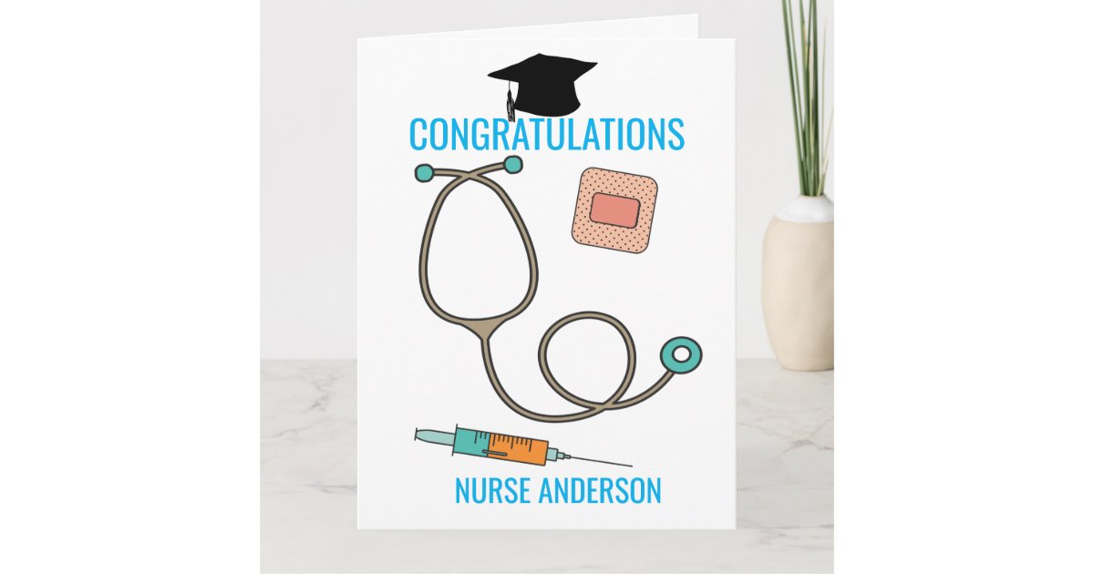 Congratulations Nurse Graduate Big Card Au