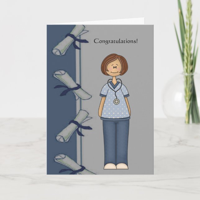 Congratulations Nurse Graduate Personalised Card (Front)