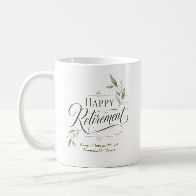 Congratulations On A Remarkable Career Coffee Mug (Left)
