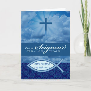 Congratulations on Baptism in French, Add a Name Card