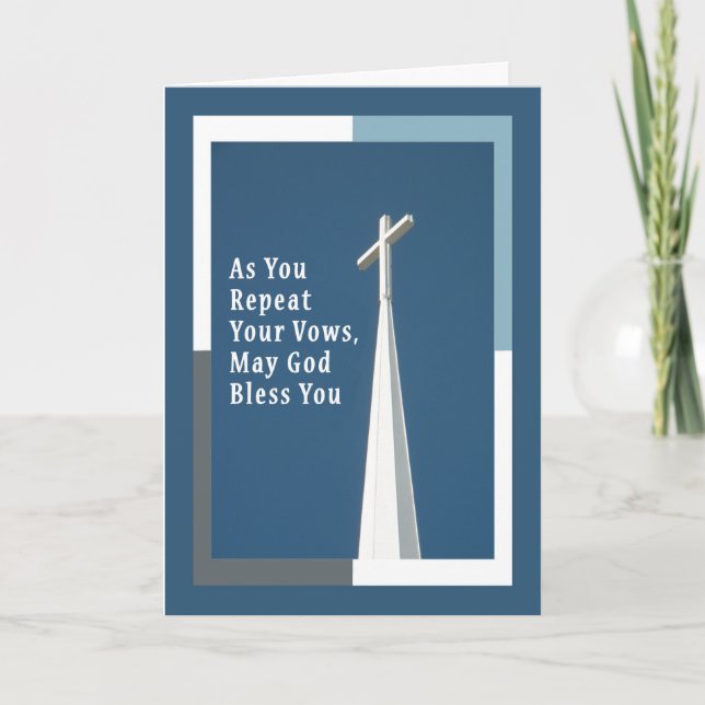 Congratulations on Becoming a Deacon with Cross Card (Front)