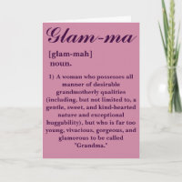 Congratulations on Becoming a "Glam-ma" Grandma