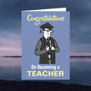 Congratulations on Becoming a Teacher Card