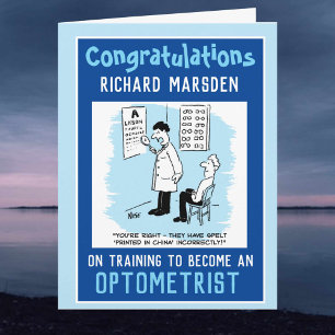 Congratulations on Becoming an Optometrist Card