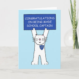 Congratulations on Becoming School Captain Card
