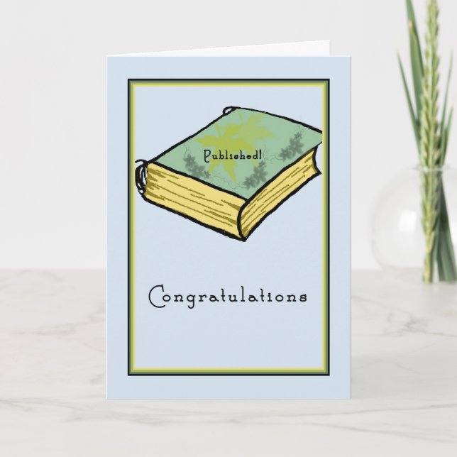 Congratulations on Being Published Greeting Card (Front)