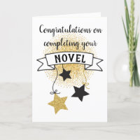 Congratulations on Completing Your Novel Card