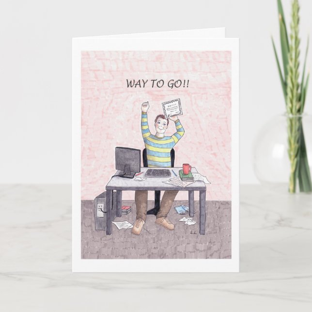 Congratulations on earning your Bachelors degree Card (Front)