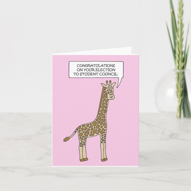 Congratulations on Election to School Council Card (Front)