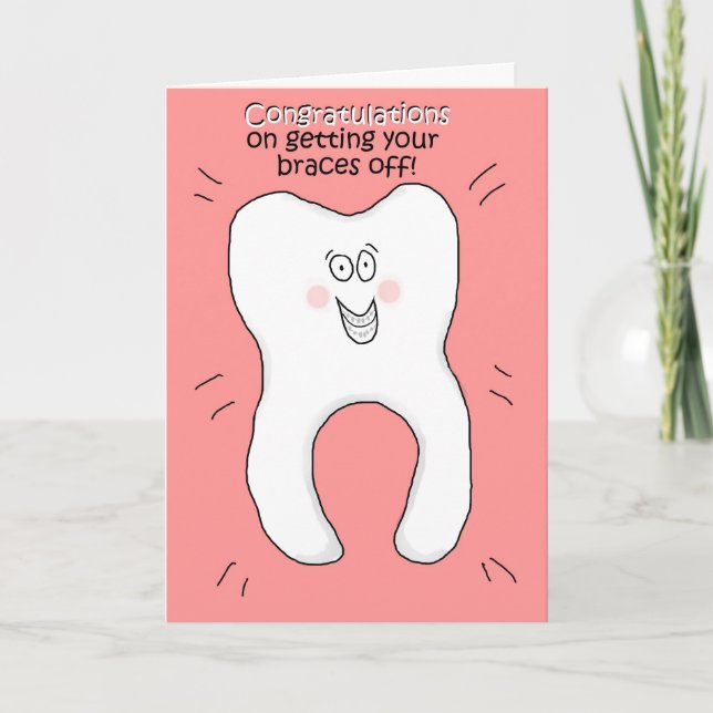 Congratulations on Getting Your Braces Off Card (Front)